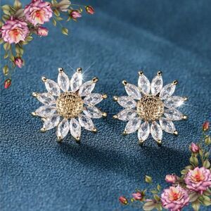 ‎Sunflower Stud earrings